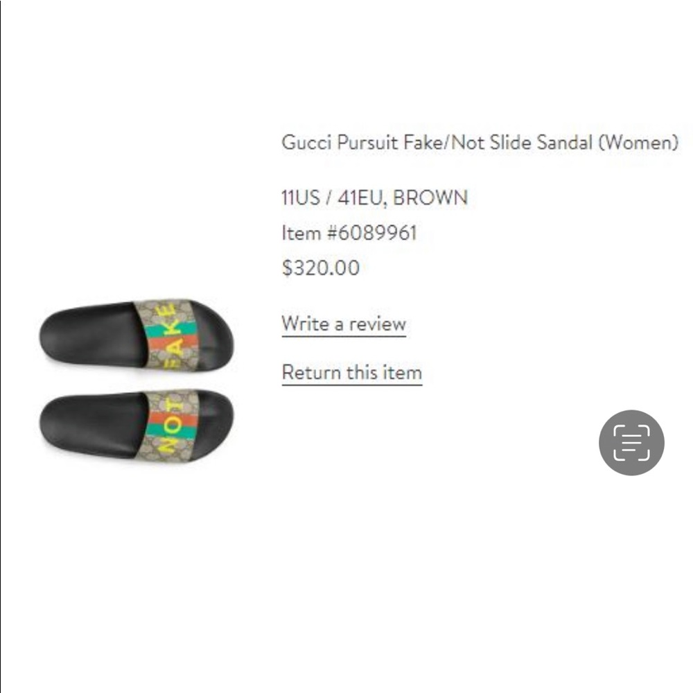 Gucci Pursuit Slide Sandal Size 41 - Picture 15 of 15